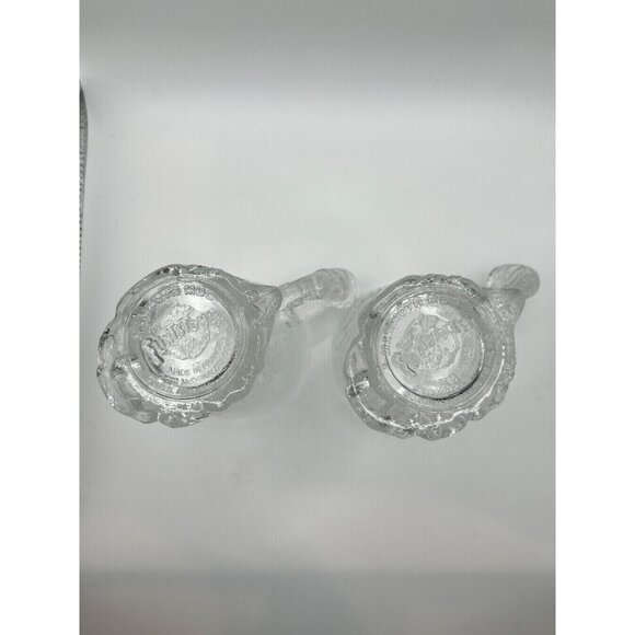 Set of 2 McDonald's Flintstones Mammoth Frosted Clear Mugs RocDonalds 1993 - Picture 8 of 9